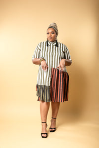 Forever "Peppered-MINT" Stripe Dress