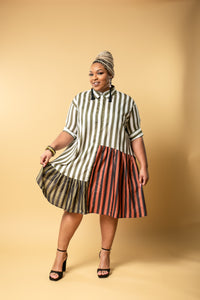 Forever "Peppered-MINT" Stripe Dress